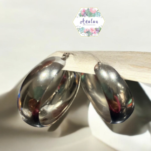 ARRACADA ANCHA PLATA LISA