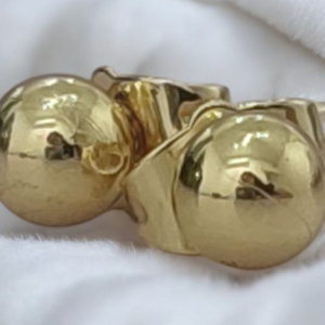 ARETE BOLA DORADO