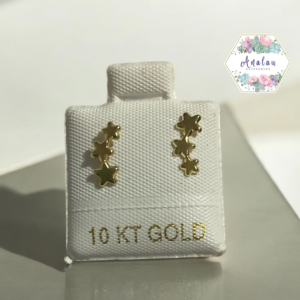BROQUEL DE ORO 10K 3 ESTRELLAS