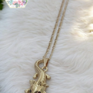 COLLAR DE AJOLOTITO DORADO COMPLETO