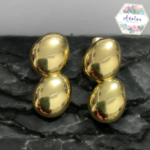 ARETES DORADOS 2 OVALOS