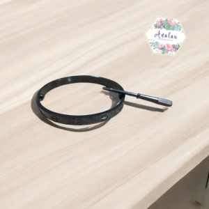 PULSERA NEGRA CARTIERE LISA