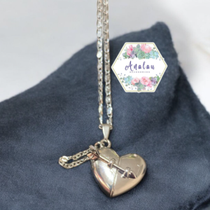 COLLAR CORAZON DE FELCHA PLATA