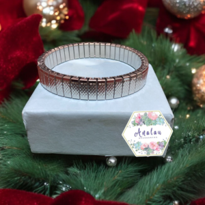 PULSERA PLATA ROMBO