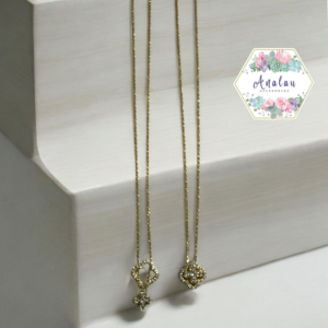 COLLAR DORADO PIEDRA INCRUSTADA