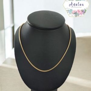 COLLAR DE PLANCHA DORADO DELGADO