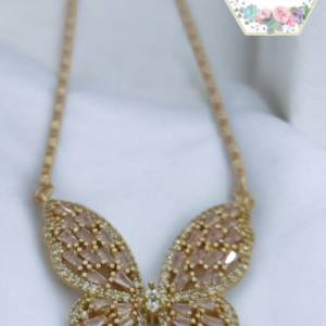 COLLAR MARIPOSA ROSA