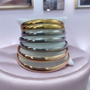 PULSERA LISA COLORES ORO