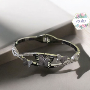 BRAZALETE PLATA 3 MARIPOSAS