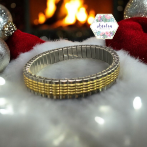 PULSERA PLATA DORADA