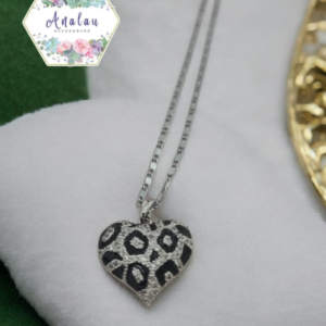 CCOLLAR DE LEOPARDO PLATA