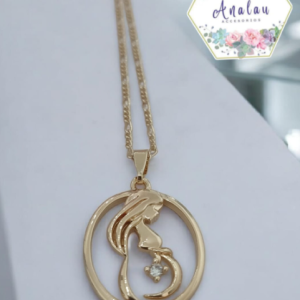 COLLAR DE MUJER EMBARZADA 1PIEDRA INCRUSTADA