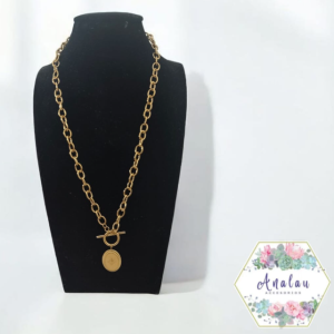 COLLAR DORADO OVALO