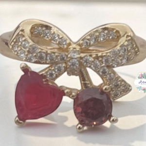 ANILLO MOÑO 1 CORAZON ROJO