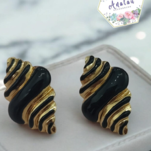 ARETE CARACOL NEGRO