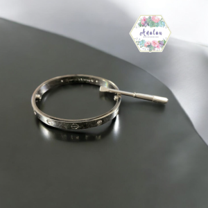PULSERA PLATA CARTIERE DIAMANTE INCRUSTADO