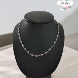 COLLAR DE CORAZONES PLATA