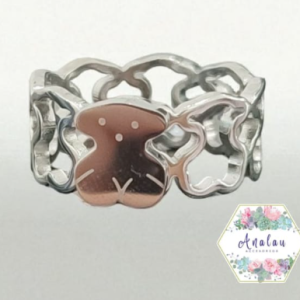 ANILLO TOUS PLATA LISO Y HUECO