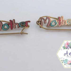 ARETES MOTHER DORADO ROSA