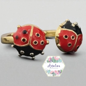 ANILLO MARIQUITA ROJA DOBLE 3