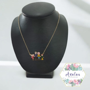 COLLAR DE LA FAMILIA A COLORES