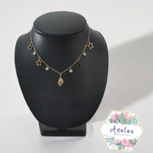 COLLAR 4 ESTRELLAS 4 PIEDRAS 1 CONCHA
