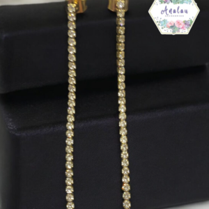 ARETE DE TIRA DELGADO DORADO