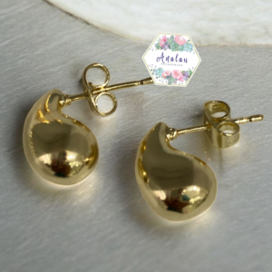 ARETE DE GOTA PEQUEÑA DORADO 6
