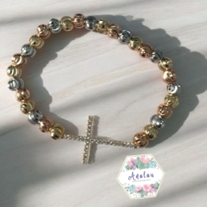 PULSERA DE CRUZ 3 COLORES