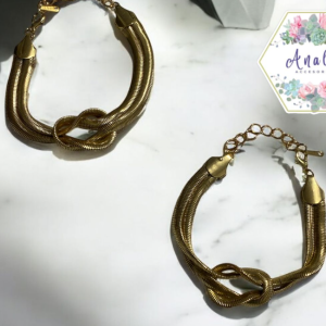 PULSERA DORADA CON NUDO
