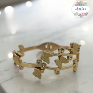 PULSERA MARIPOSA DORADA