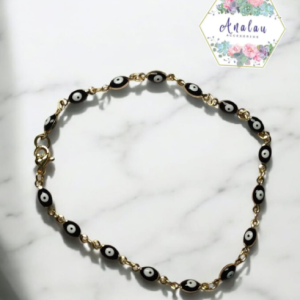 TOBILLERA OJITOS NEGRA