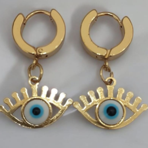 ARETE OJO PESTAÑAS DORADO