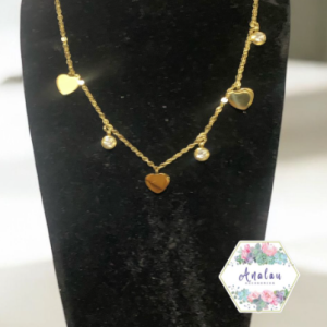COLLAR CORAZONES Y CIRCULOS