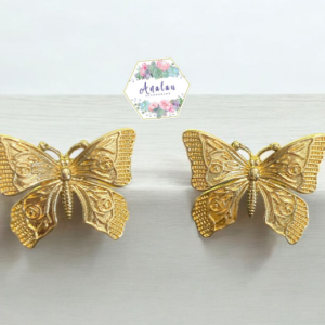 ARETES MARIPOSA DORADOS