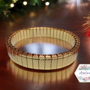 PULSERA DORADA ROMBO RECTANGULO