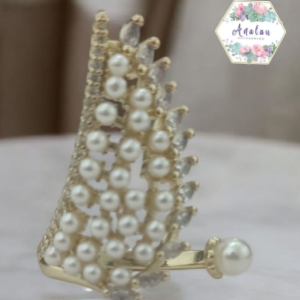 ANILLO DORADO CON PERLAS