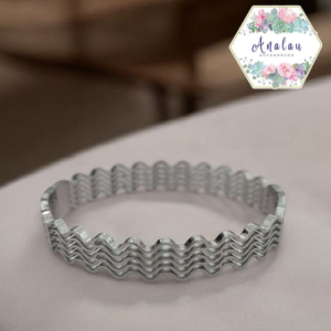 PULSERA PLATA ONDULADAS