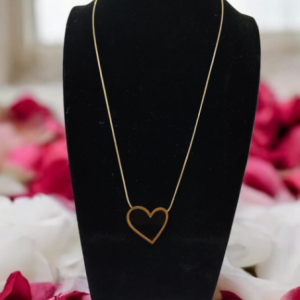 COLLAR CORAZON NEGRO GRANDE