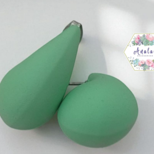 ARETES VERDE AGUA DE GOTA