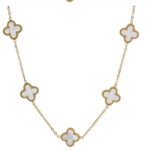 COLLAR TREBOL 5 PIEZAS
