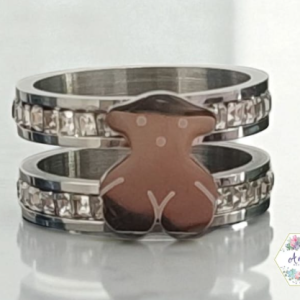 ANILLO PLATA TOUS 2 LINEAS