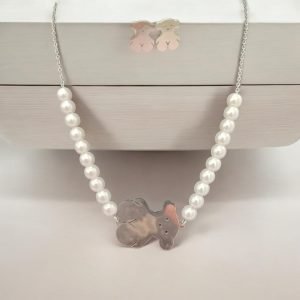COLLAR ARETE TOU PERLAS PLATA