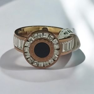 ANILLO ROSA NEGRO BVLGARY N9