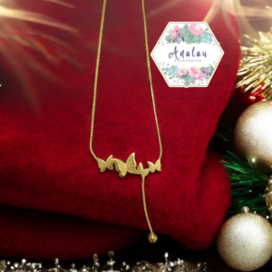 COLLAR MARIPOSA 4 DORADO