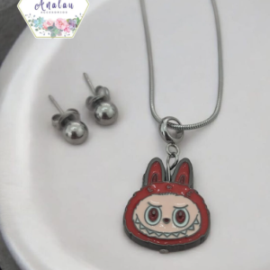 COLLAR LABUBU ROJO
