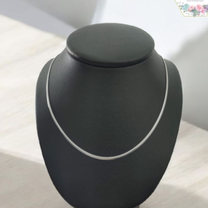 COLLAR DE PLATA DE PLANCHA MEDIANO