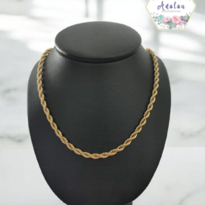 COLLAR DORADO TORCIDO DELGADO