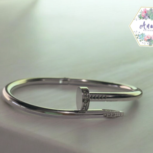 BRAZALETE CATIER PLATA CLAVO