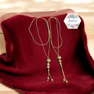COLLAR LARGO 3 COLORESY DORADO